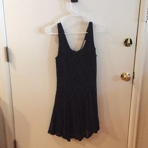 American Rag black lace skater dress small